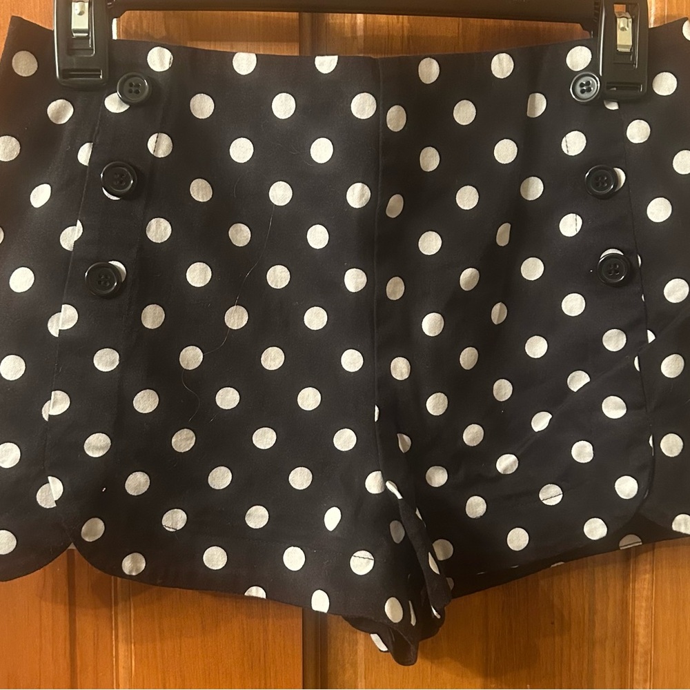 Forever 21 Black and White Polka Dot Shorts
